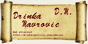 Drinka Mavrović vizit kartica
